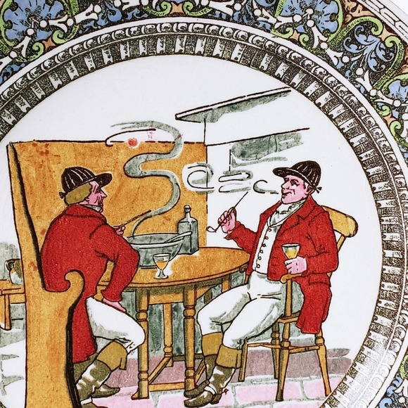 Royal Doulton English Cavaliers Dinner Plate Series Ware Englishmen Smoking (su1 - Picture 4 of 7